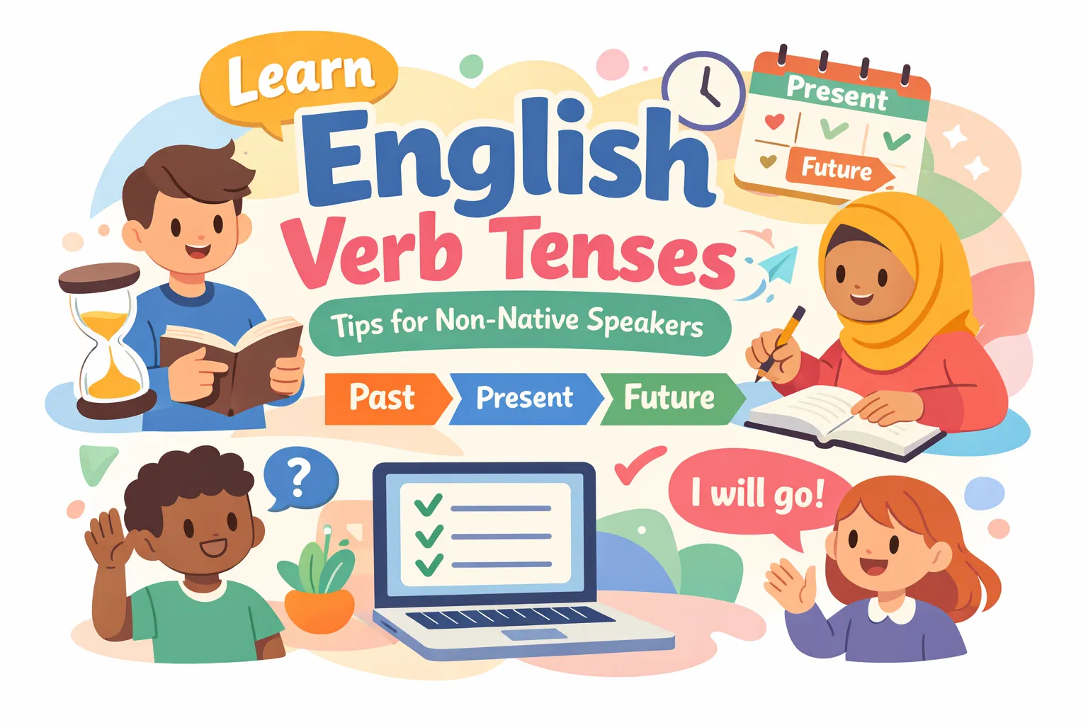 12 English Verb Tenses: A Pocket Guide for Non-Native Speakers