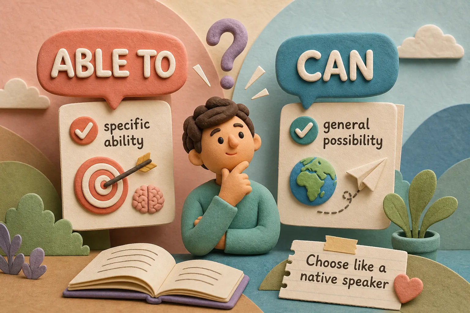 Able to vs. Can: How to Choose Like a Native Speaker