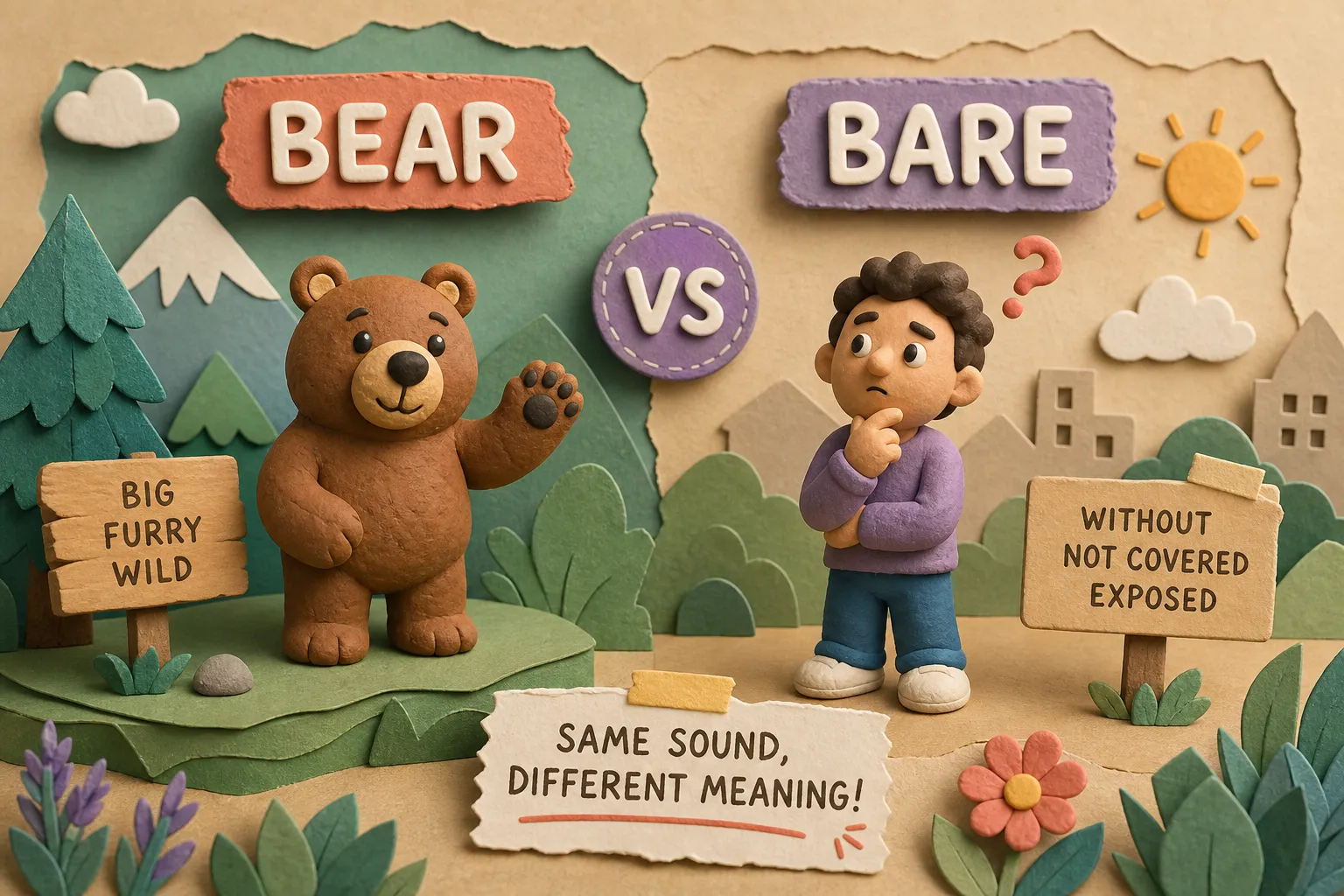 Bear vs Bare: What’s the Difference?