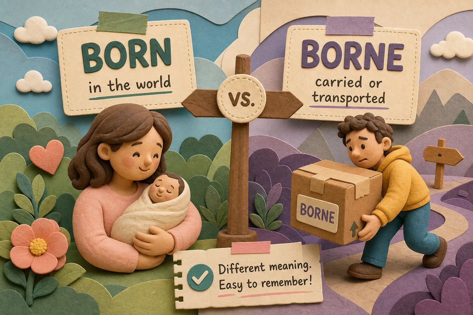 Born vs. Borne: Clear Rules and Real-Life Examples