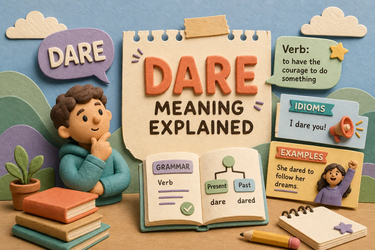 Dare Meaning: Grammar, Idioms, and Examples