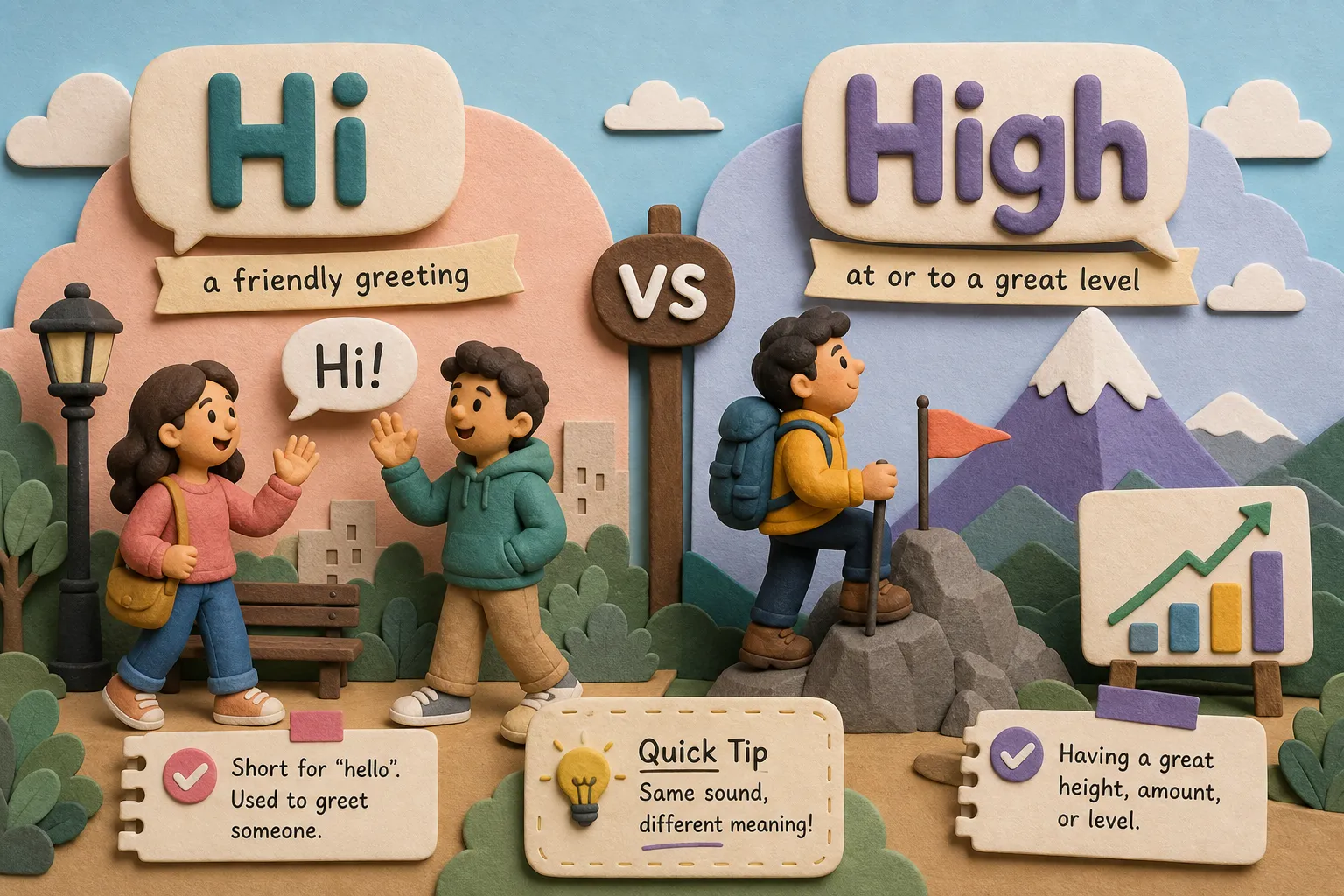 Hi vs. High: Same Sound, Completely Different Words