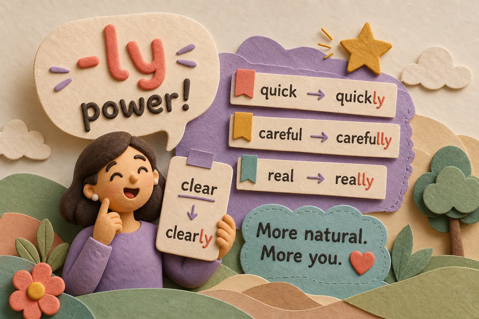 How the -ly Suffix Makes Your English Sound More Natural