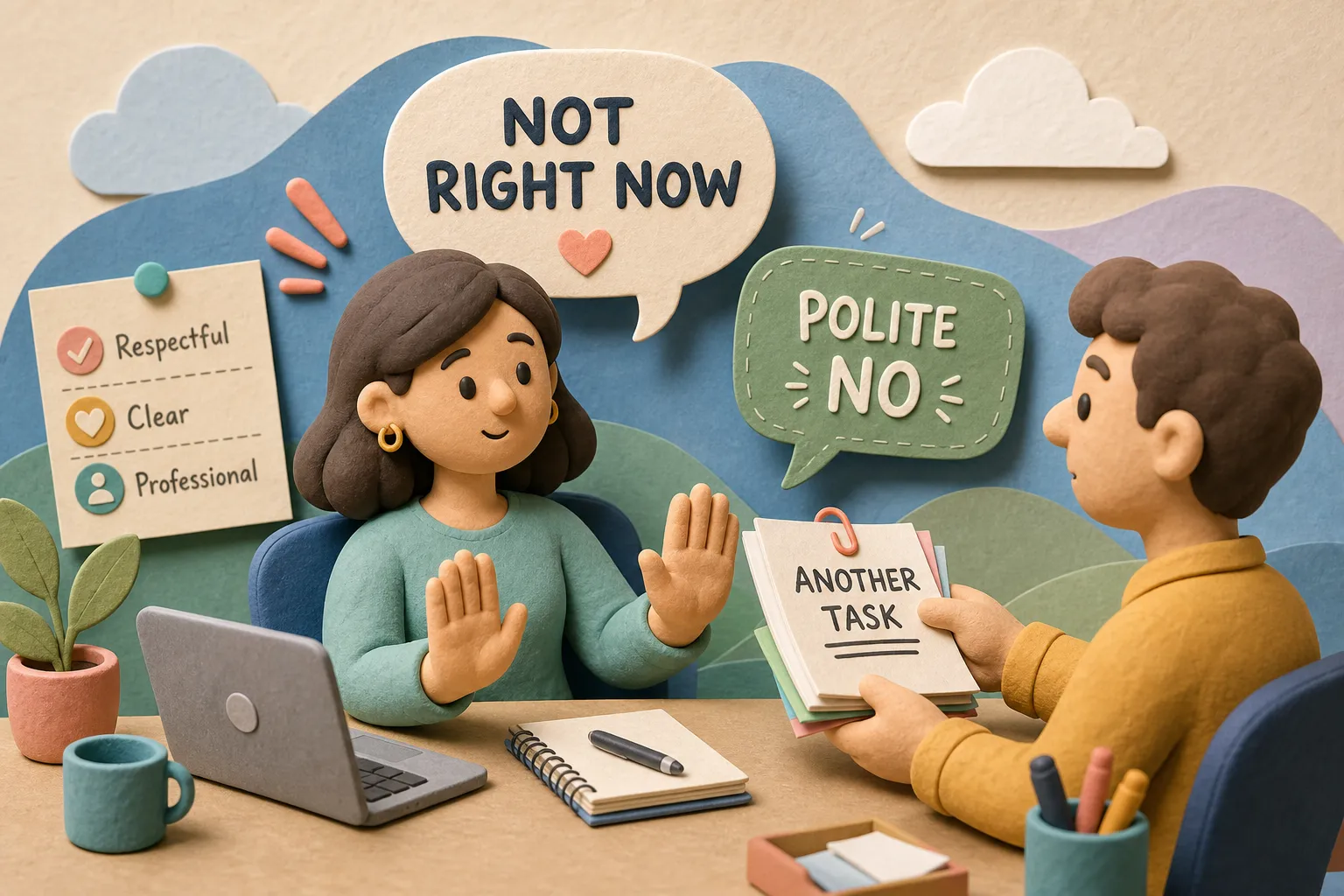 How to Say No Politely at Work (With Ready Scripts)