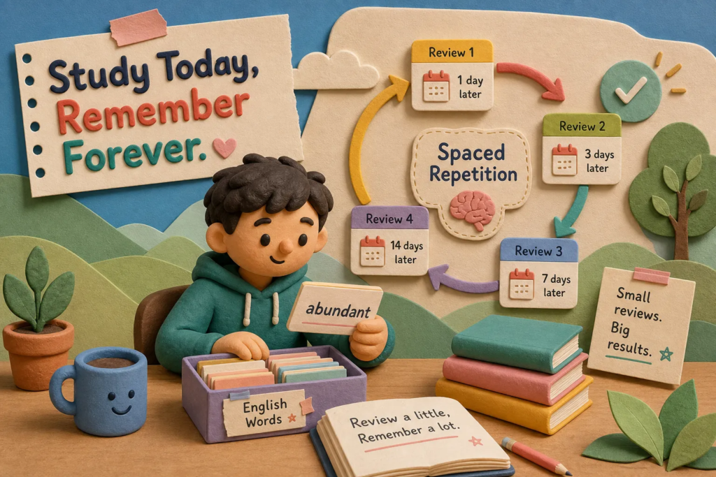 How to Use Spaced Repetition to Never Forget English Words