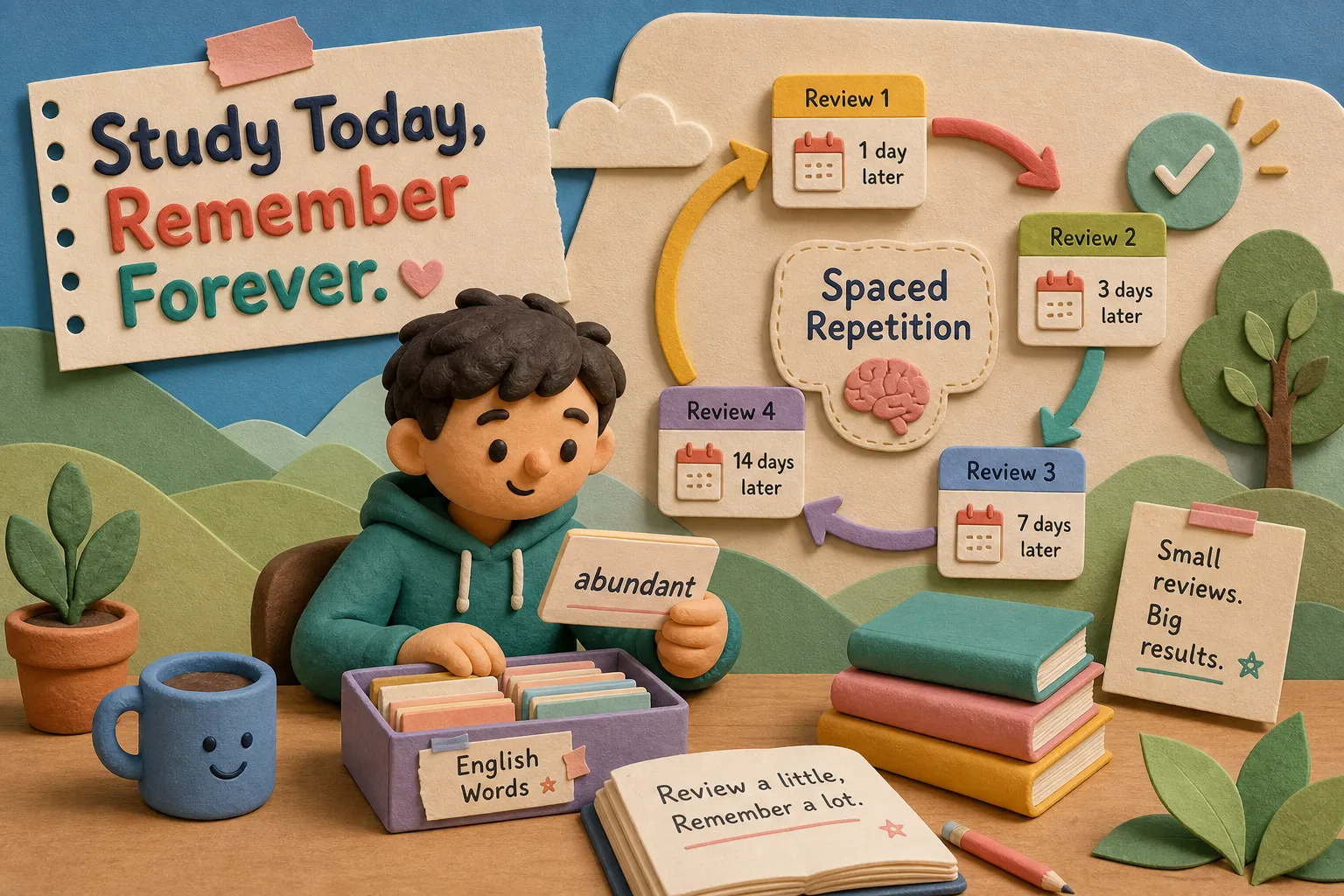 How to Use Spaced Repetition to Never Forget English Words