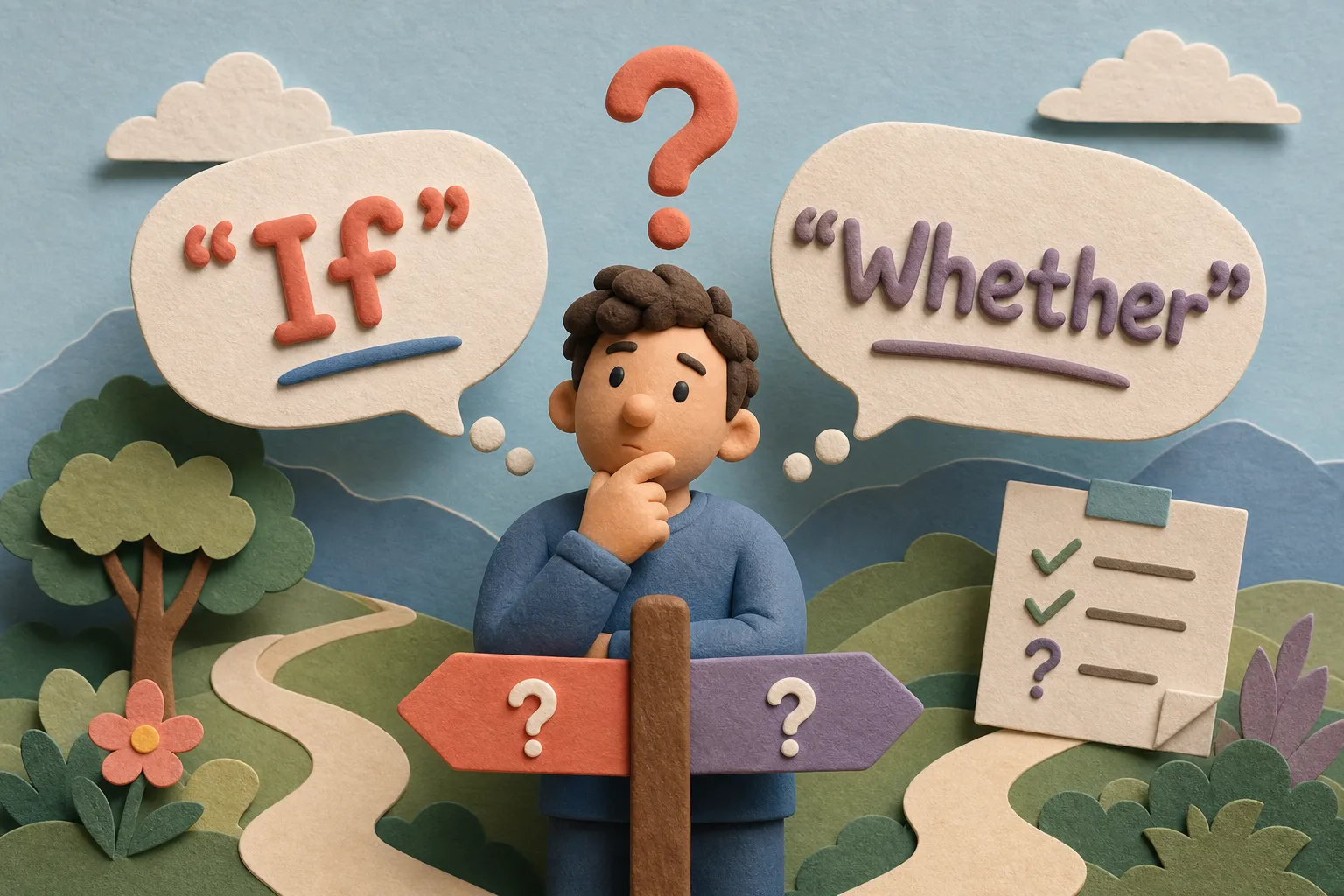 “If” or “Whether”? What’s the Difference?