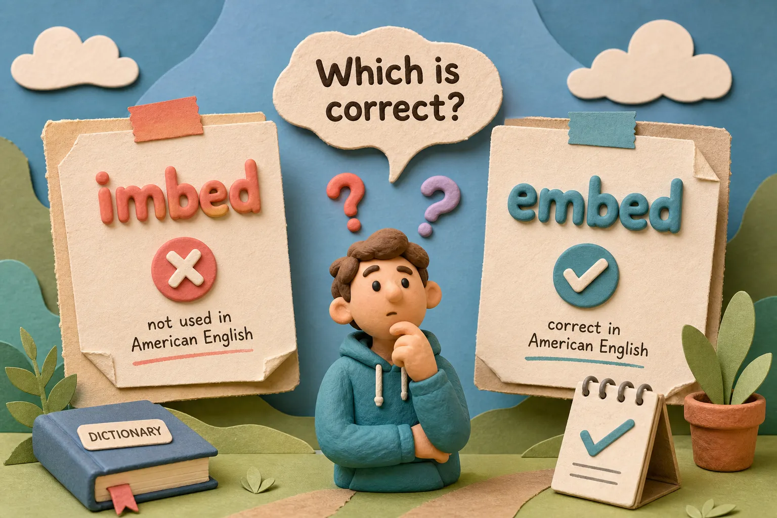 Imbed or embed: which one is correct in American English?