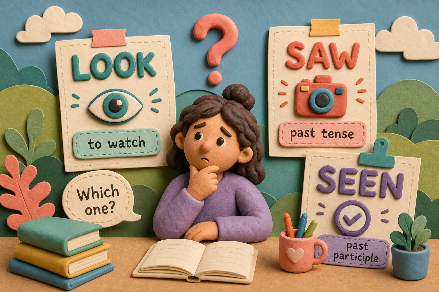 Look, Saw, or Seen? Simple Rules Every ESL Learner Needs