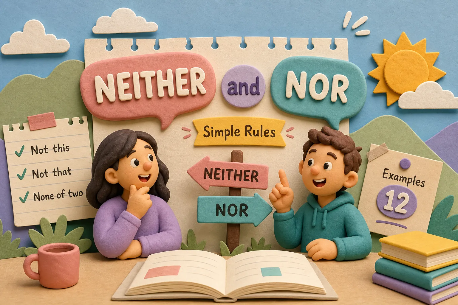 Neither and Nor: Simple Rules with 12 Real Examples