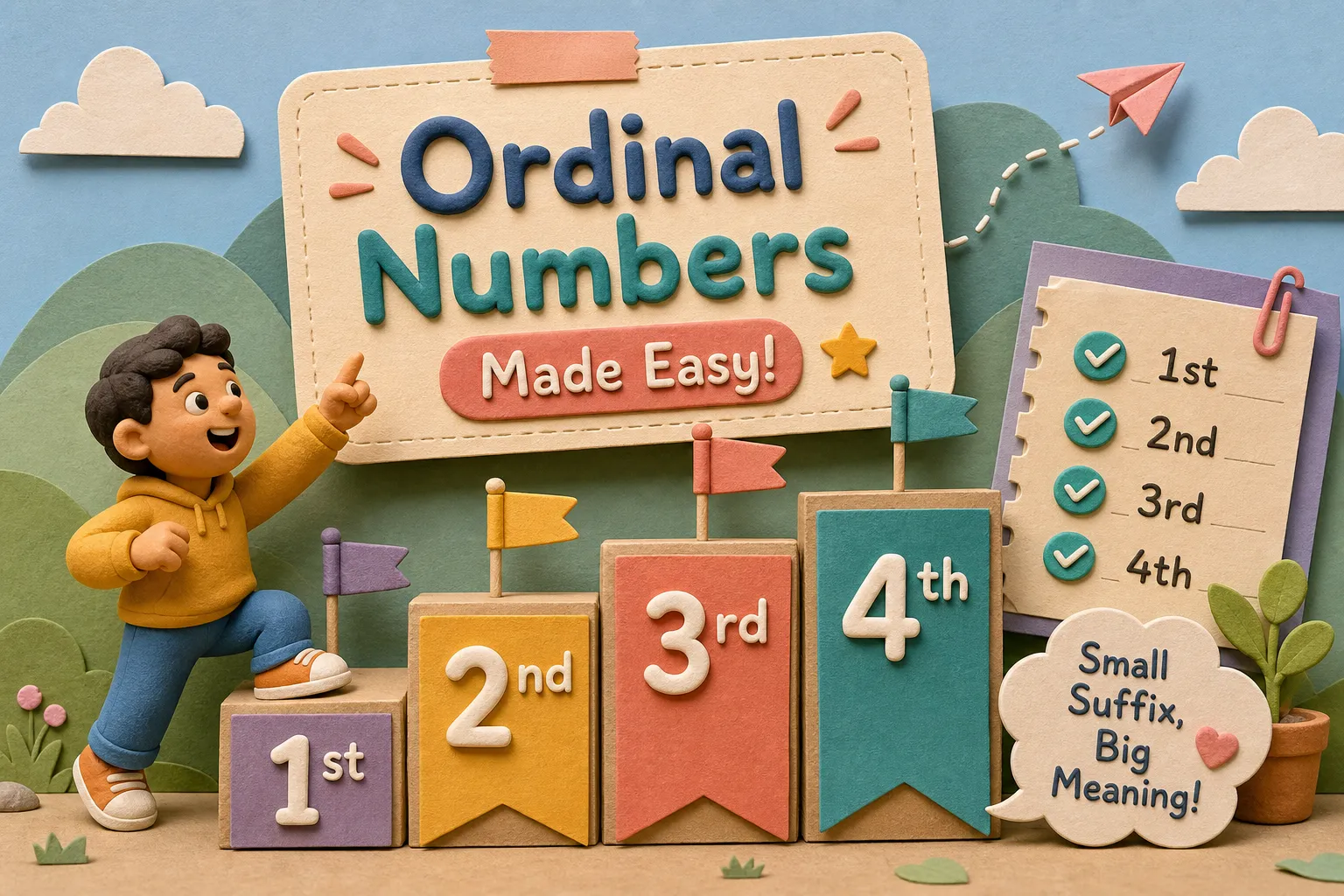 Ordinal Number Abbreviations: 1st, 2nd, 3rd, 4th Guide