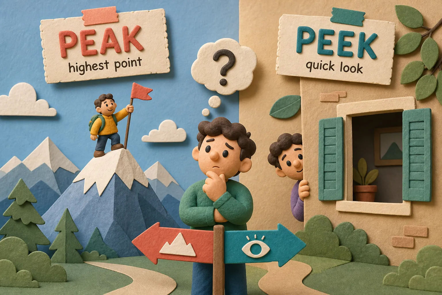 Peak vs Peek: How to Use Each Word Correctly