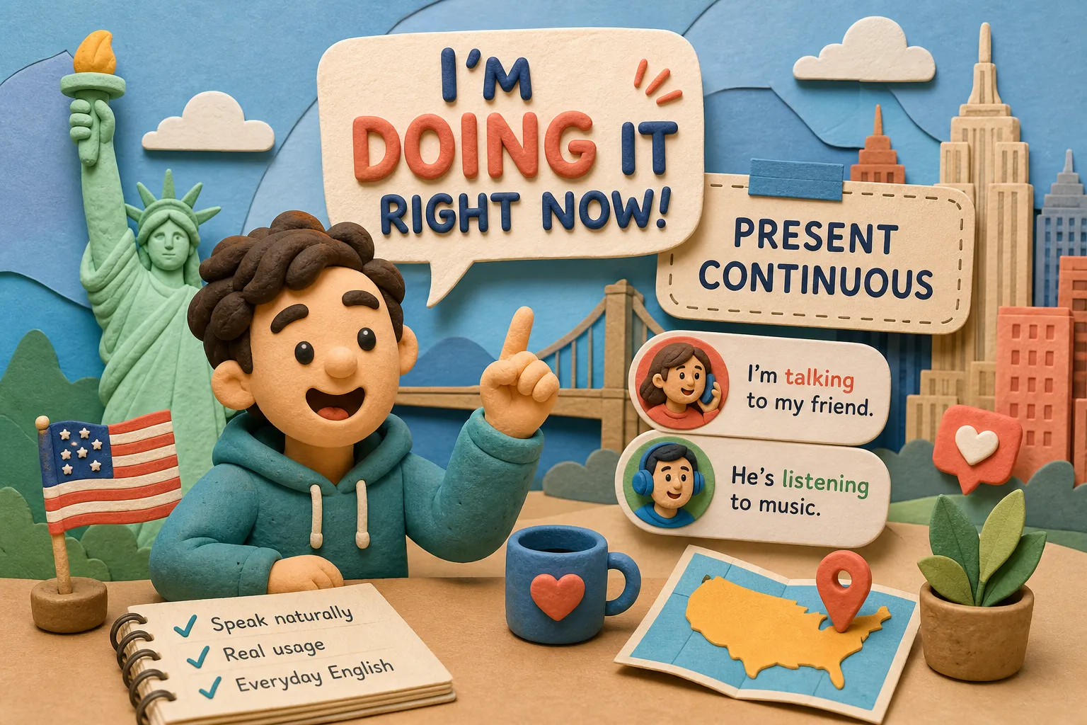 Present Continuous: How Americans Actually Use It
