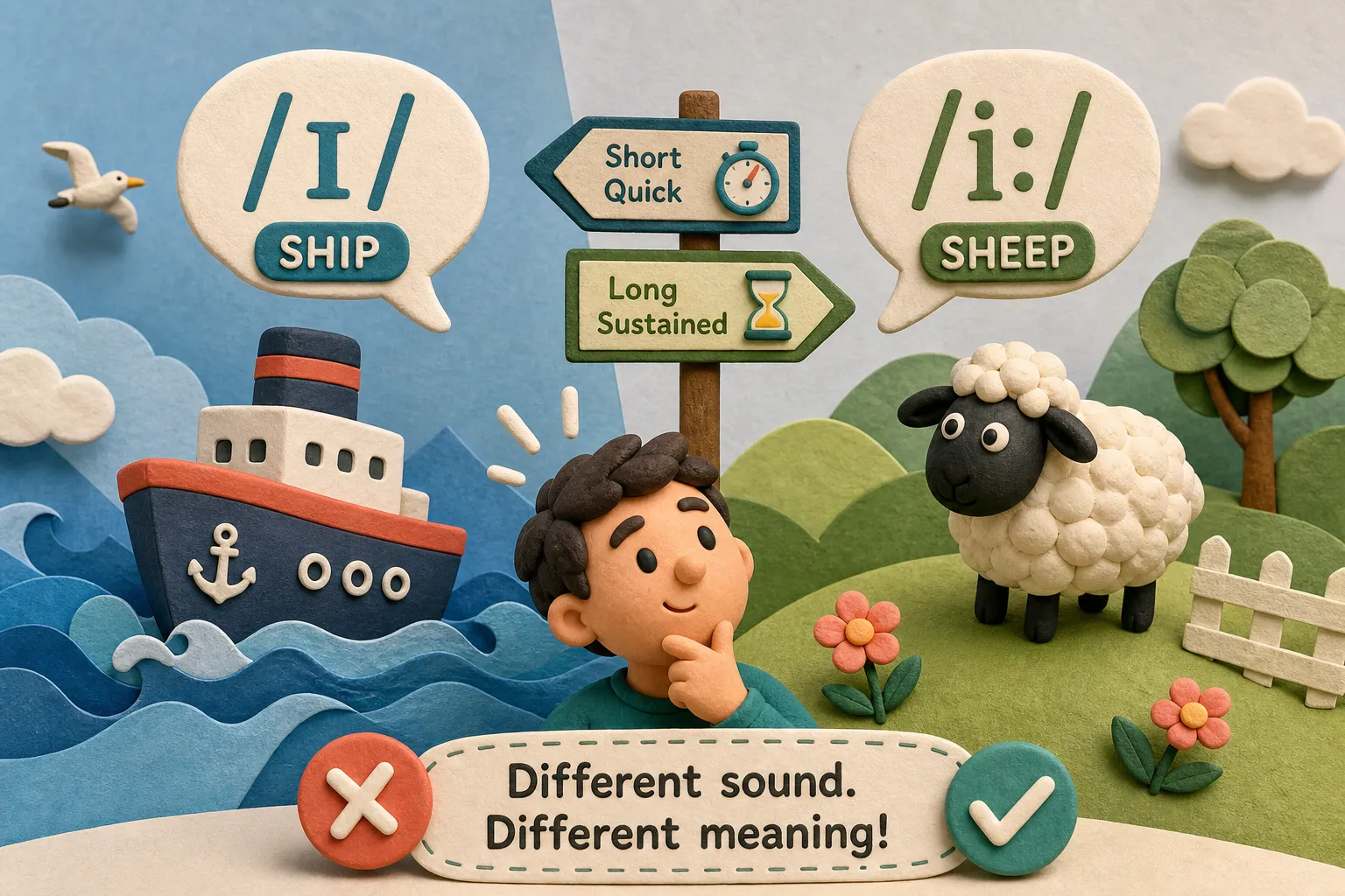 Ship vs Sheep: Mastering /ɪ/ and /i/ in English