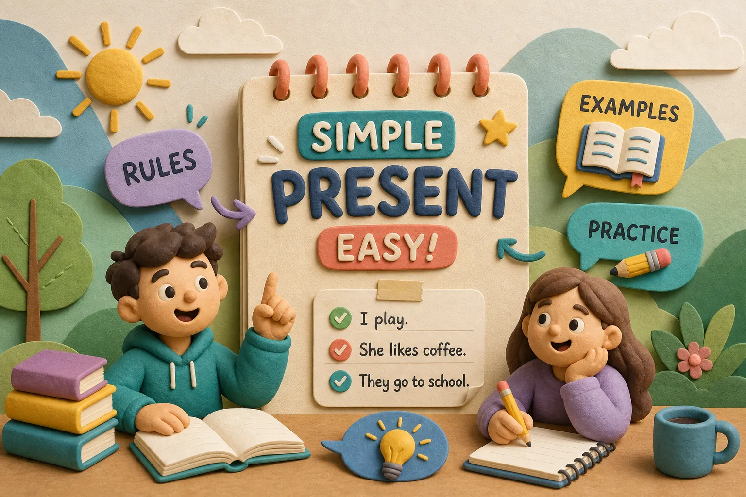 Simple Present Made Easy: Rules, Examples, and Practice