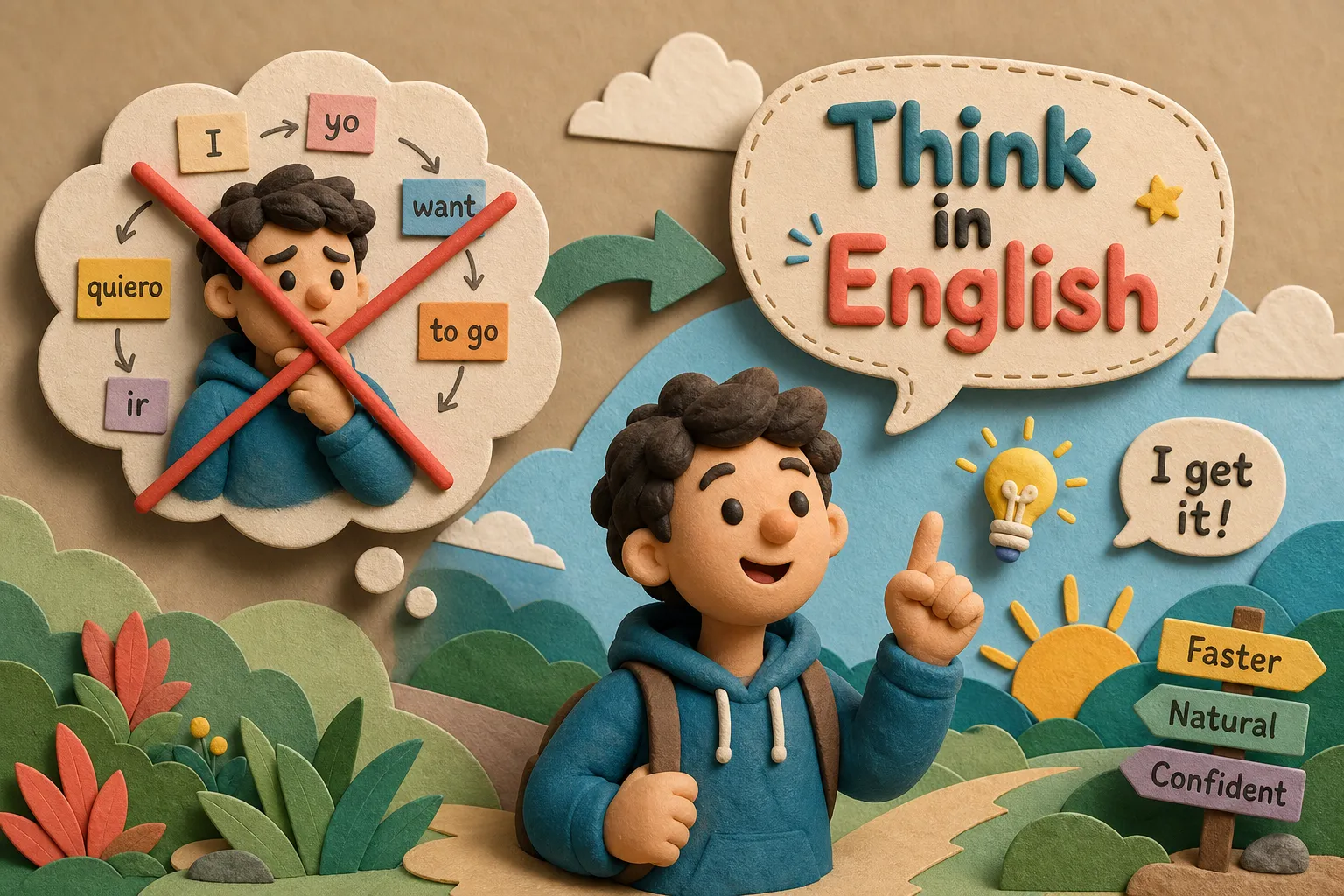 Stop Translating in Your Head: Think in English