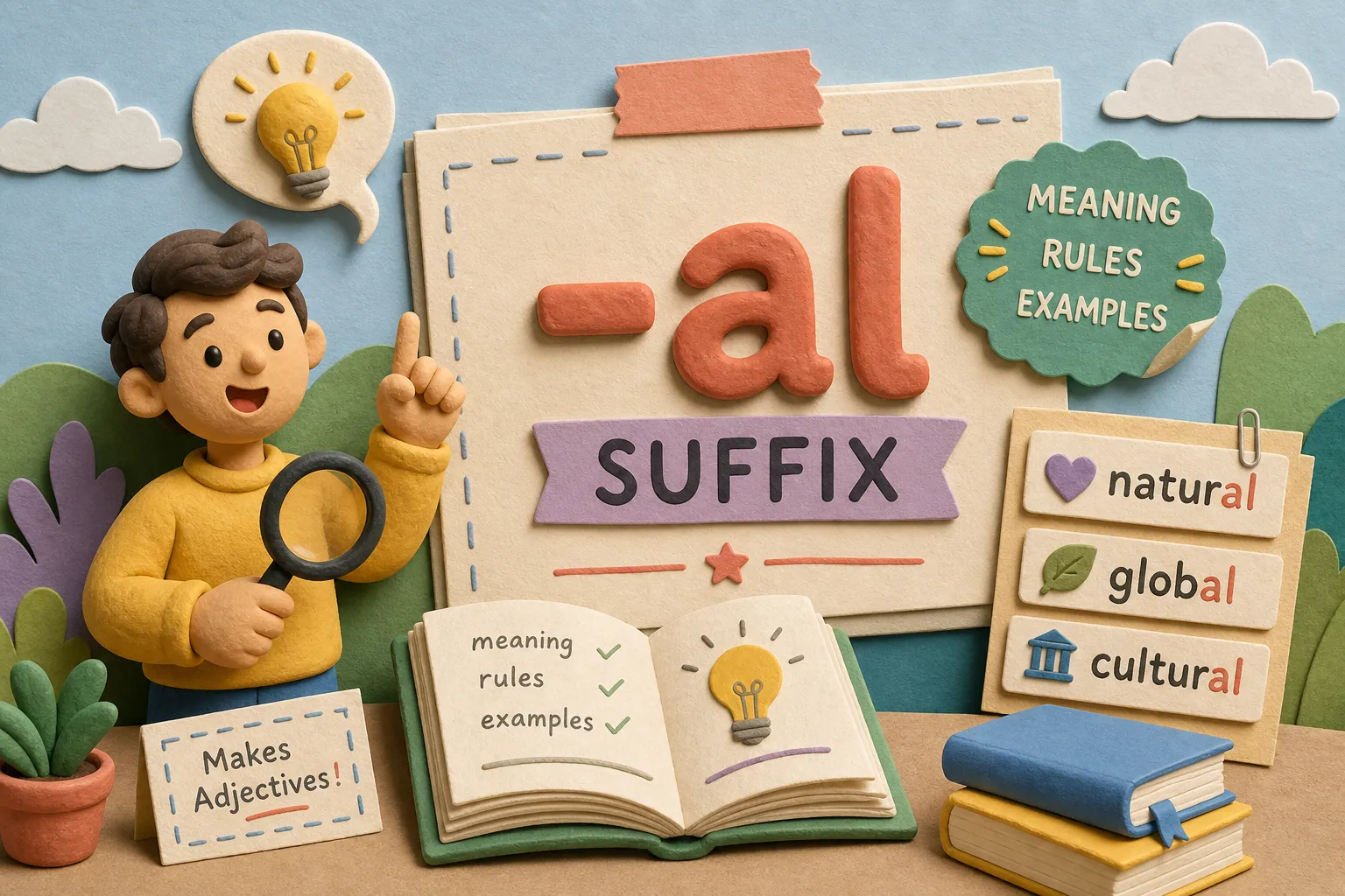 The -al Suffix: Meaning, Rules, and 70+ Real Examples