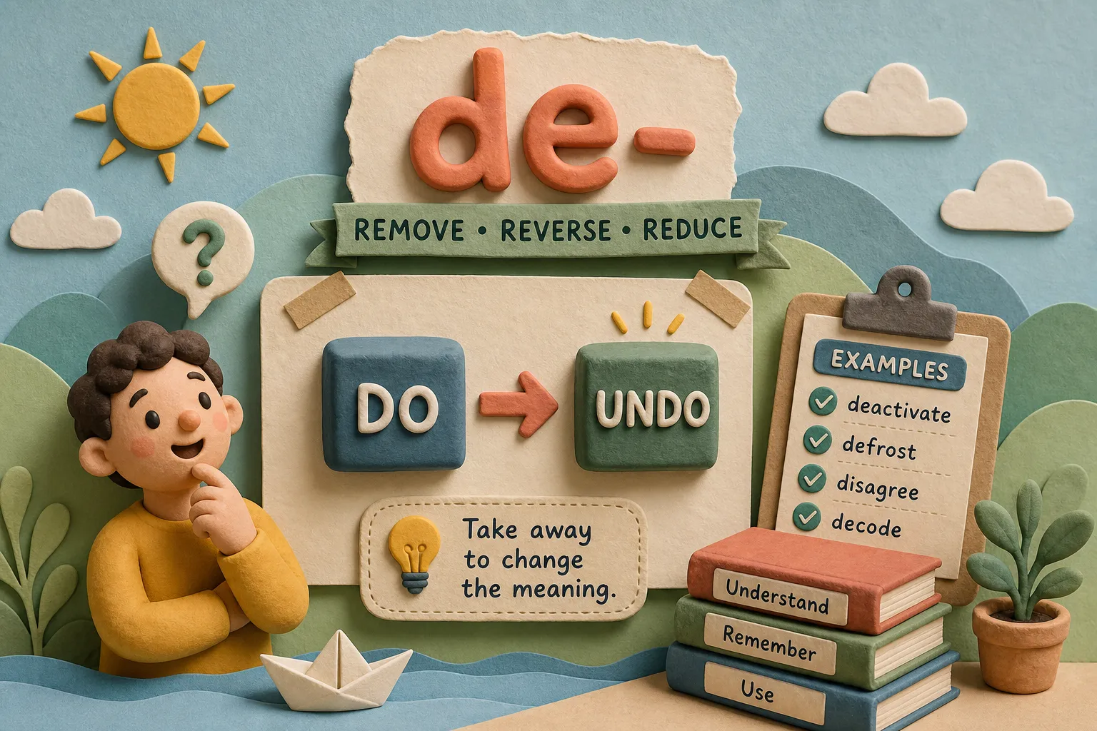 The De- Prefix: Core Meaning, Examples, and Memory Tips