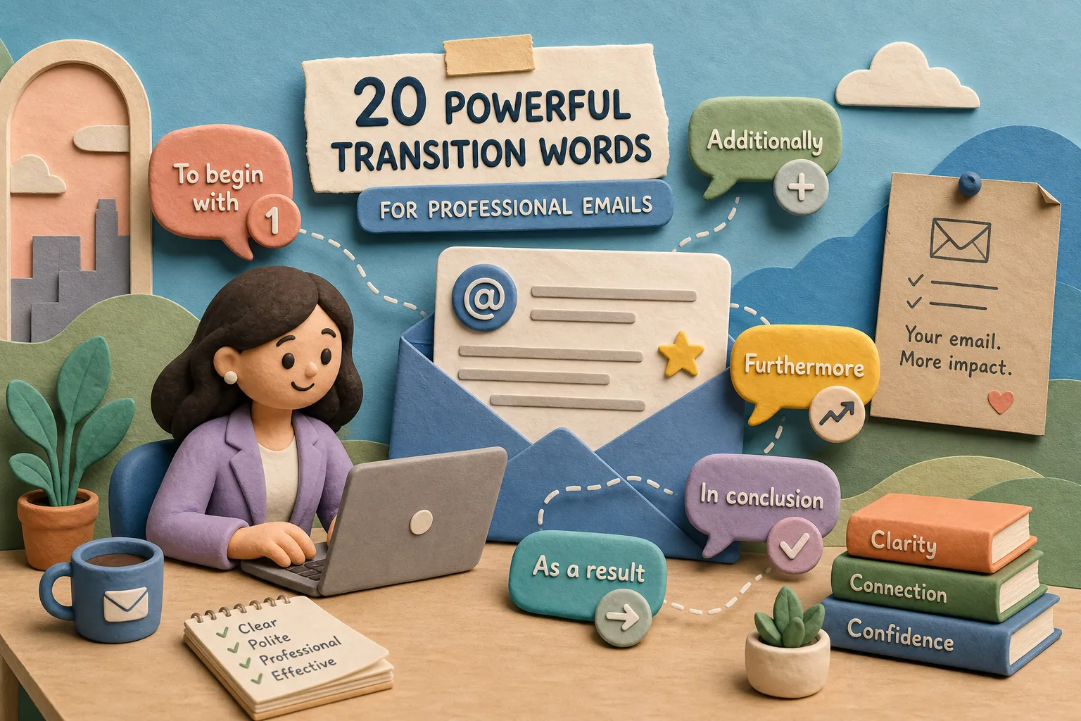 Top 20 Transition Words for Professional Emails in English