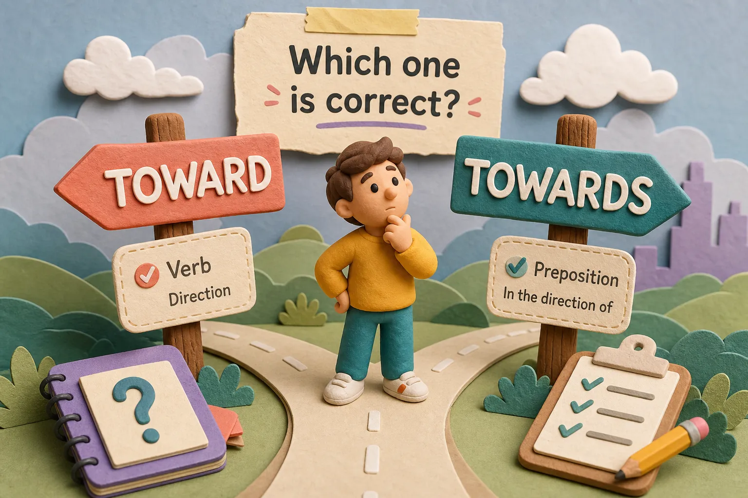 Toward vs. Towards: The American English Spelling Rule