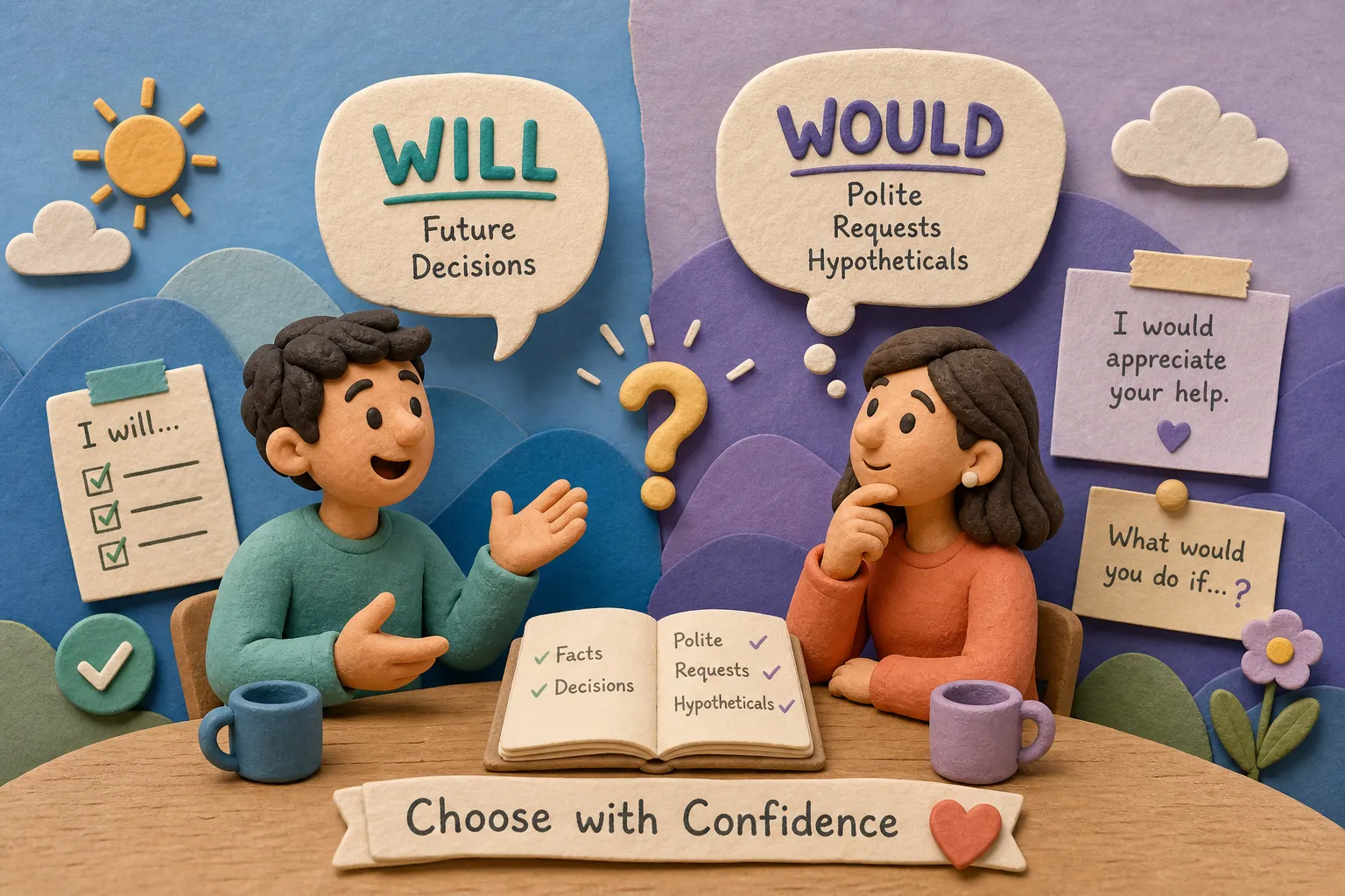 Will vs. Would: Simple Rules for Real Conversations