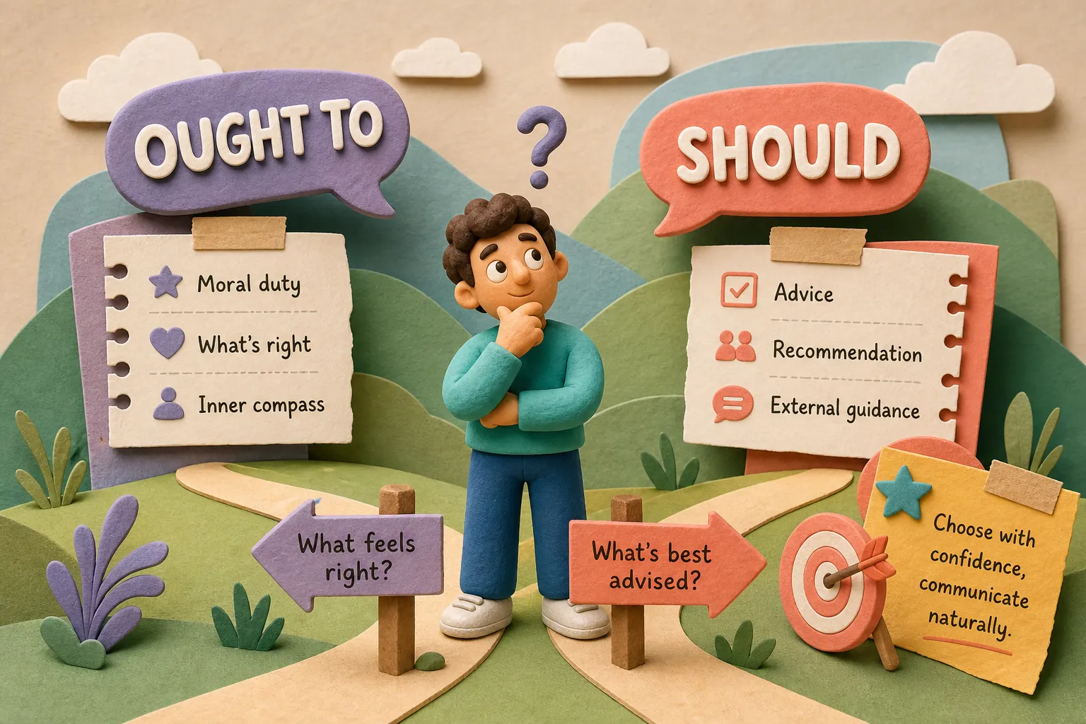 Ought To vs. Should: Clear Rules for Natural English Ought To vs. Should: Clear Rules for Natural English